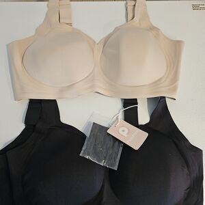 Women's Elegant Bra Set - Black and Cream
